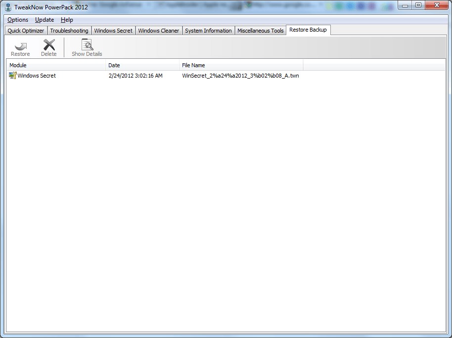 TweakNow PowerPack скриншот 4