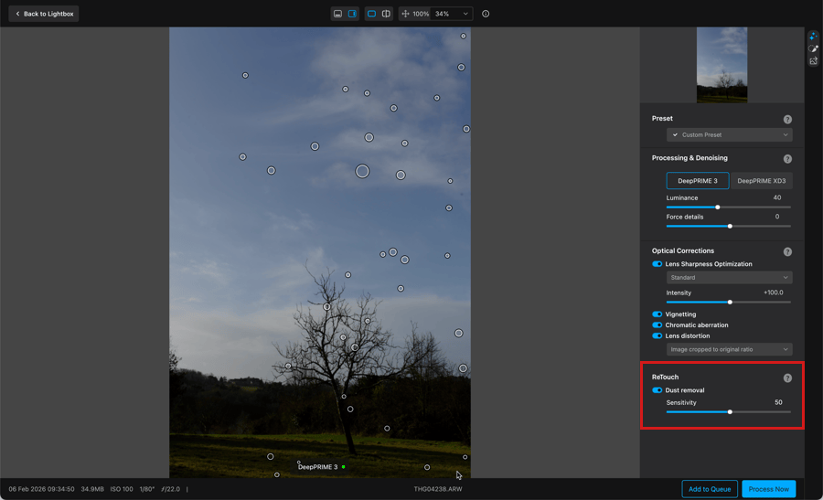DxO PureRAW скриншот 4