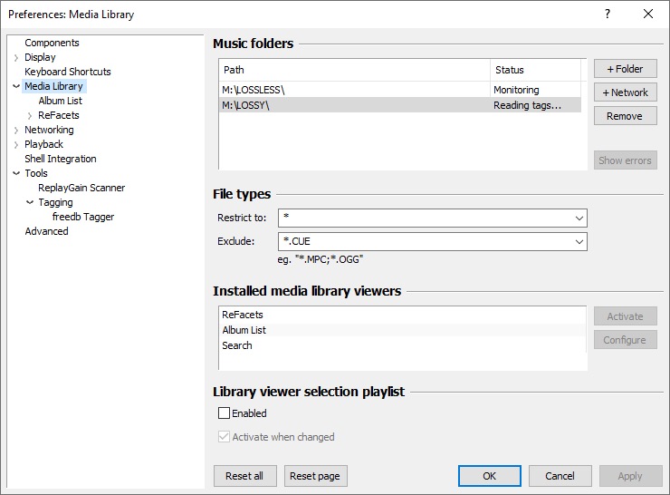 Foobar2000 скриншот 3
