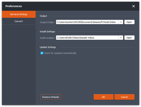 Aiseesoft Free Video Converter скриншот 3