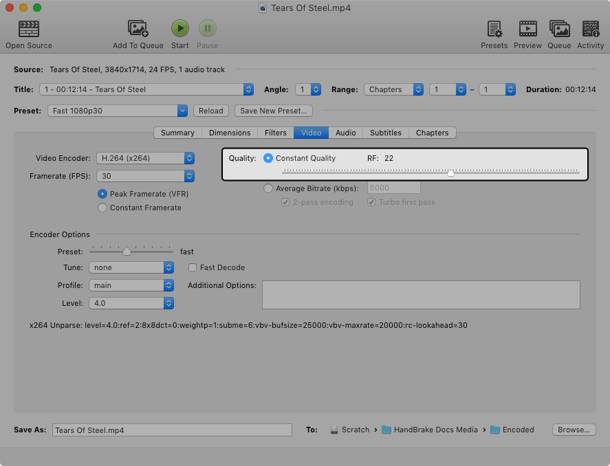 HandBrake скриншот 4