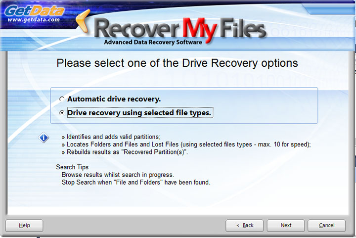 Recover My Files скриншот 2