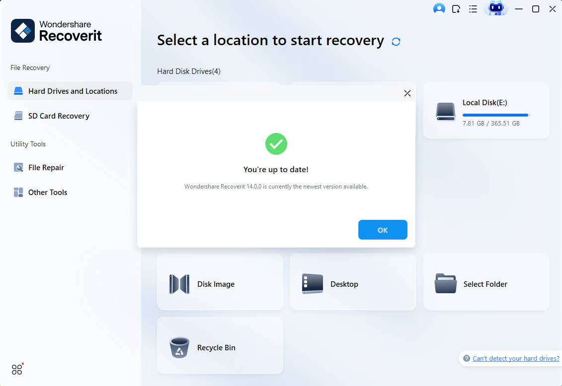 Wondershare Recoverit Data Recovery скриншот 5