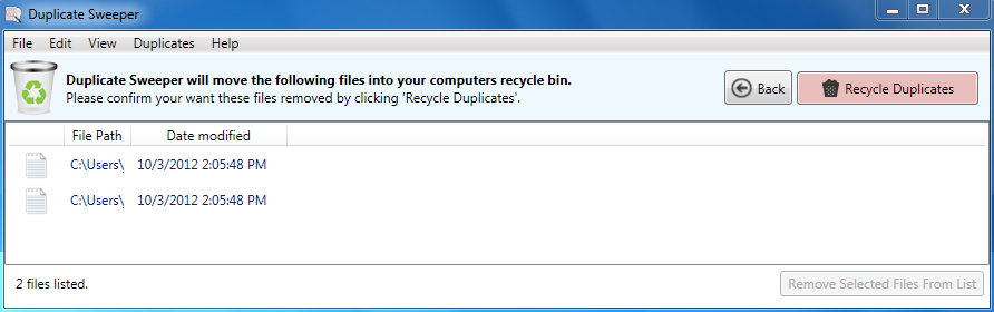 Duplicate Sweeper скриншот 3