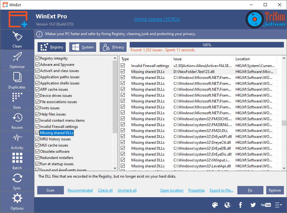 WinExt Free скриншот 2