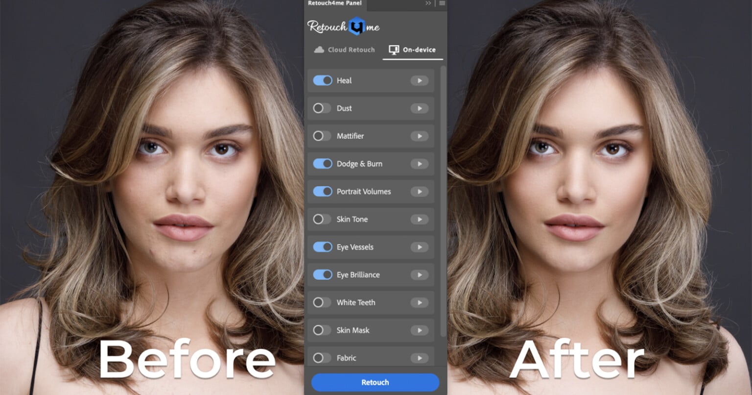 Retouch4me Dodge Burn 1.209: подробный обзор AI-плагина для автоматического Dodge & Burn скриншот 5