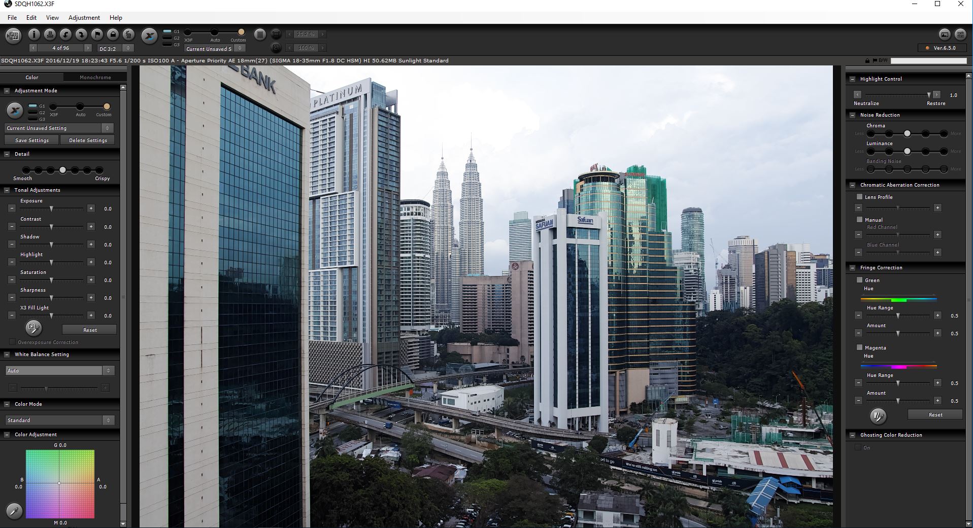 Sigma Photo Pro: подробный обзор проявки X3F, X3I и DNG, интерфейса, версий и рабочего процесса скриншот 7
