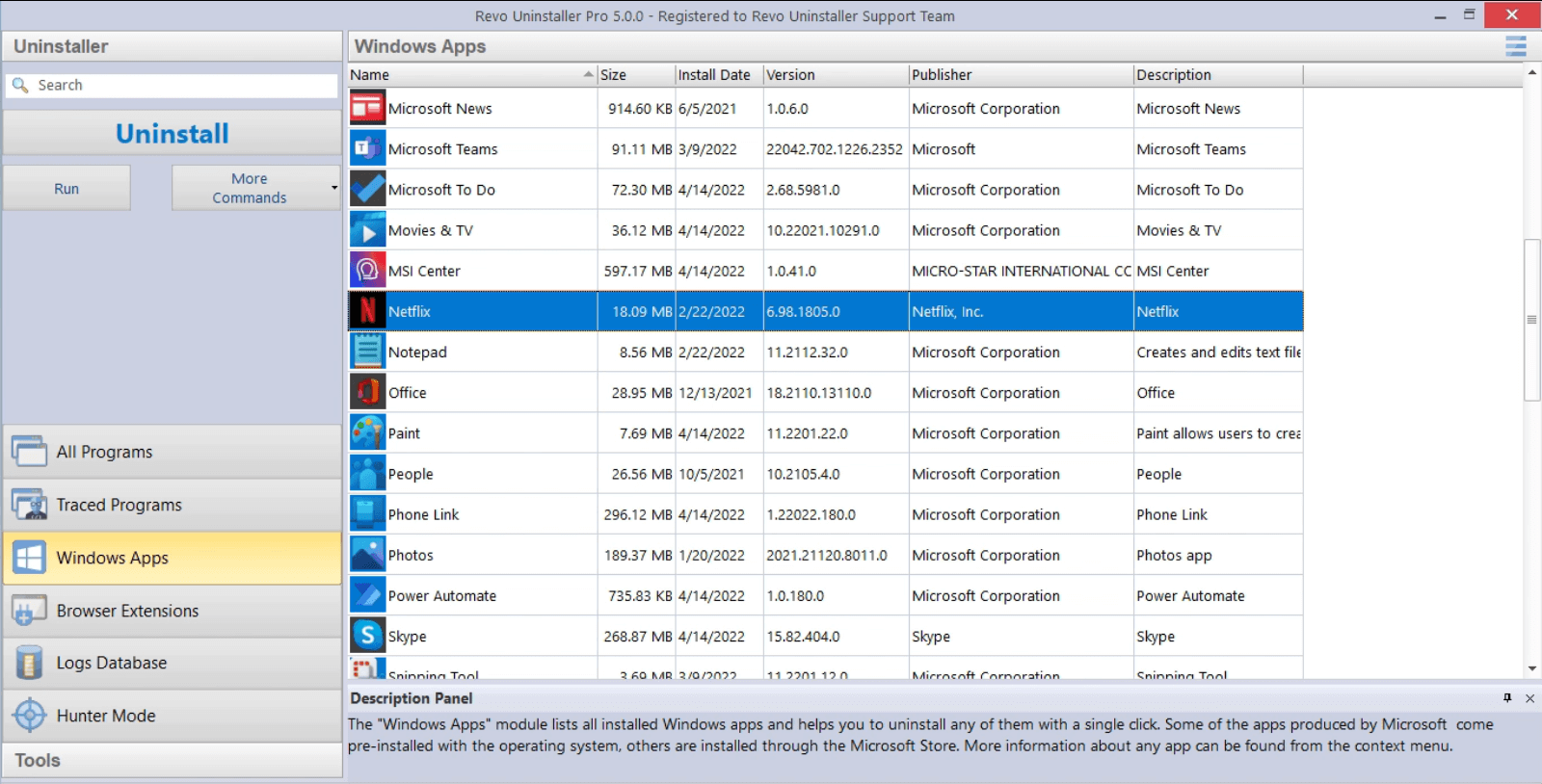 Revo Uninstaller скриншот 4