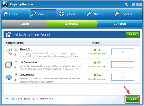 Registry Reviver скриншот 3