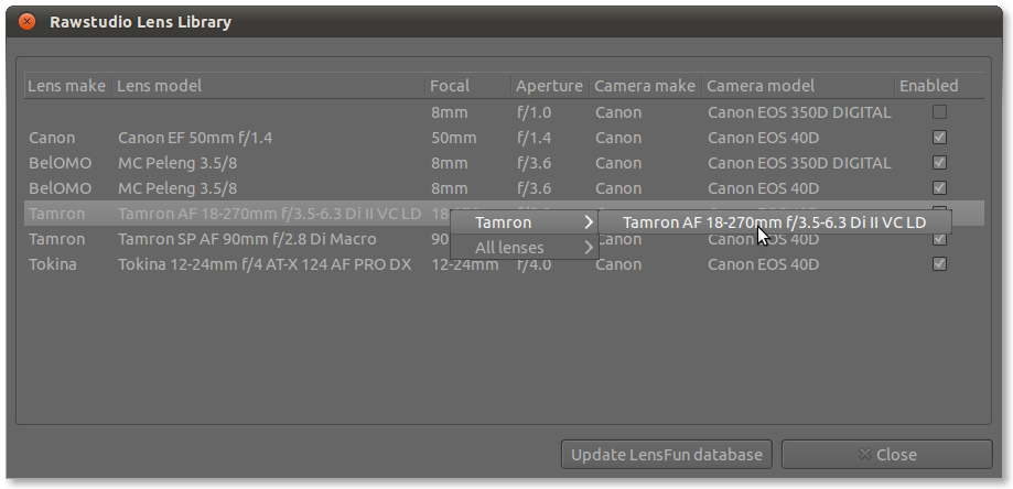 Rawstudio скриншот 6