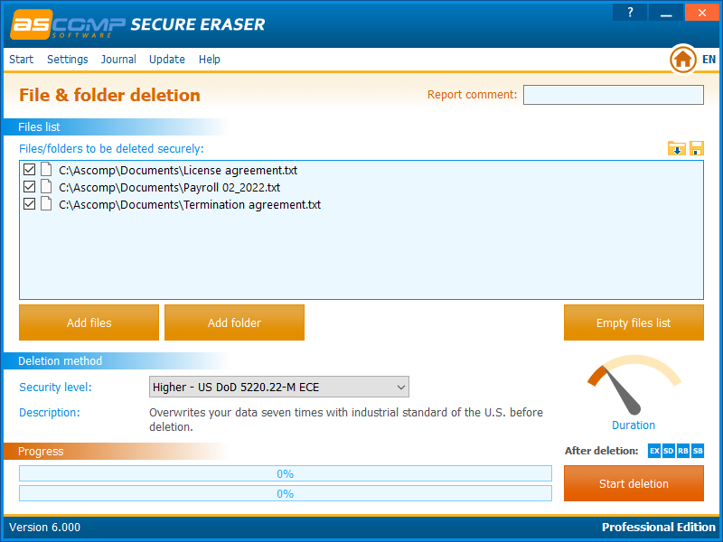 Secure Eraser скриншот 2