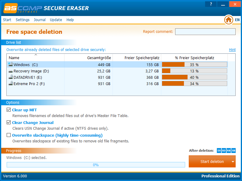 Secure Eraser скриншот 4