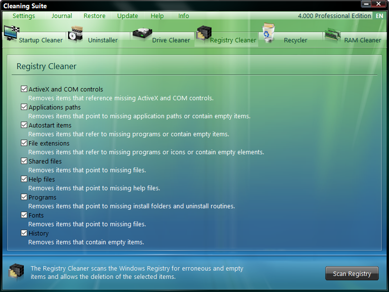 ASCOMP Cleaning Suite скриншот 5