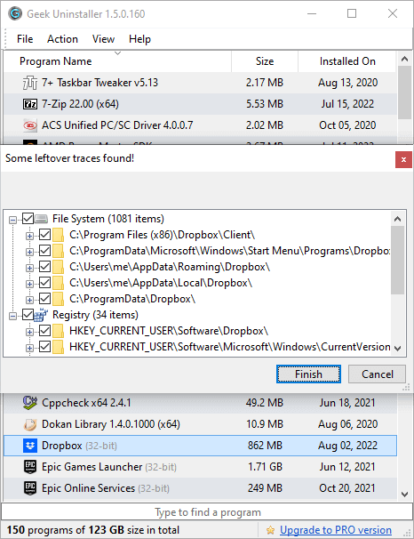 Geek Uninstaller скриншот 2