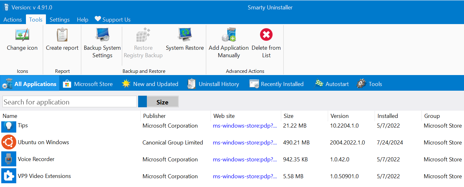 Smarty Uninstaller скриншот 4