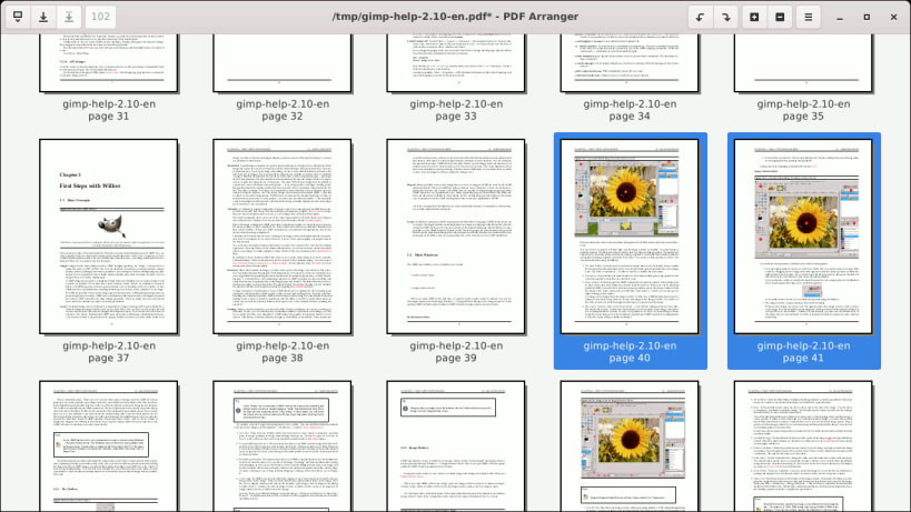 PDF Arranger скриншот 2