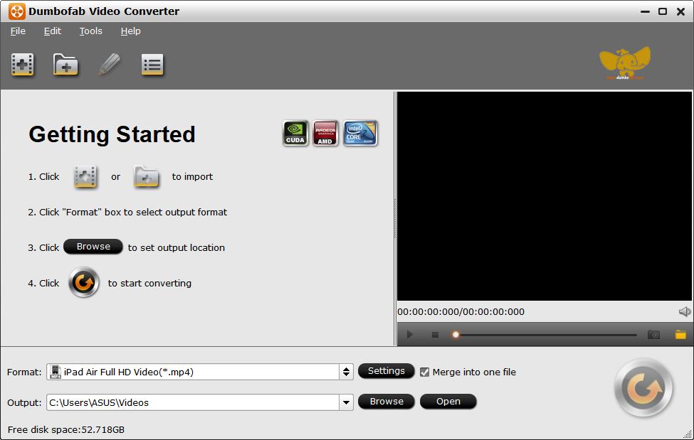 DumboFab Video Converter скриншот 1