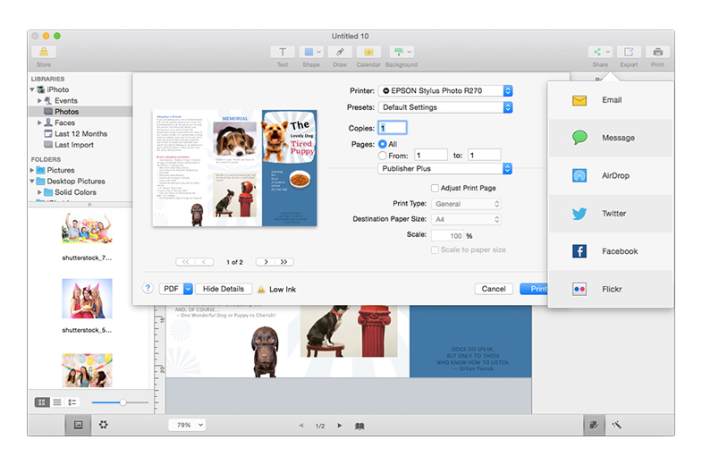 PearlMountain Publisher Plus для macOS: подробный разбор верстки, шаблонов, экспорта и ограничений скриншот 8