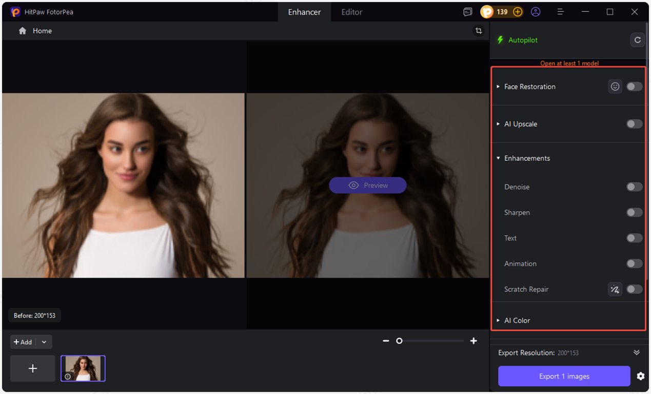 HitPaw Photo Enhancer скриншот 3