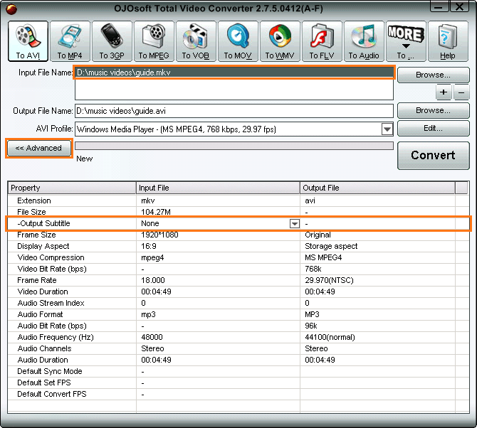OJOsoft Total Video Converter скриншот 4