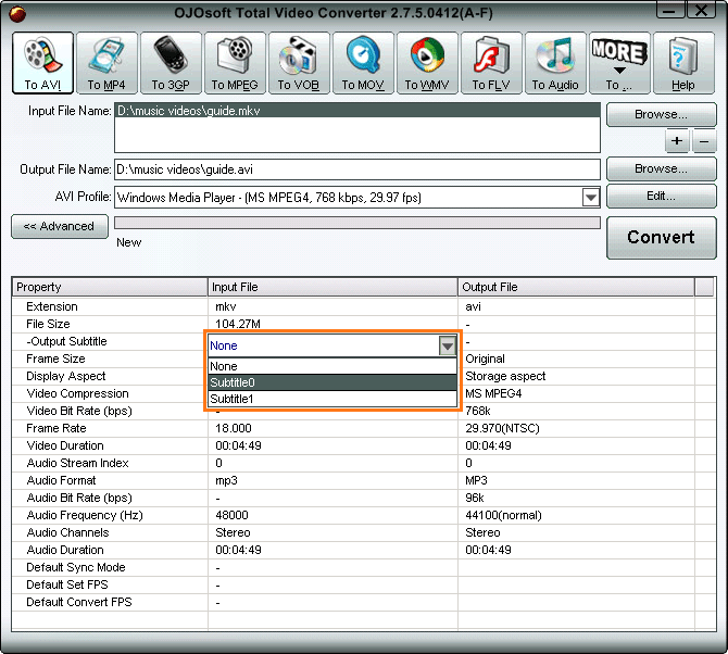 OJOsoft Total Video Converter скриншот 5