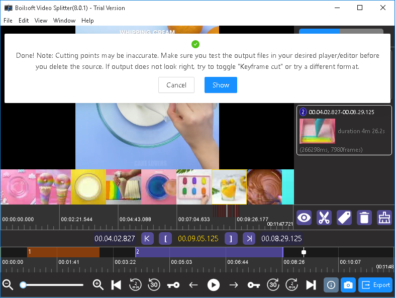 Boilsoft Video Splitter скриншот 5
