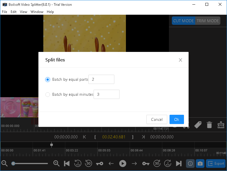 Boilsoft Video Splitter скриншот 3