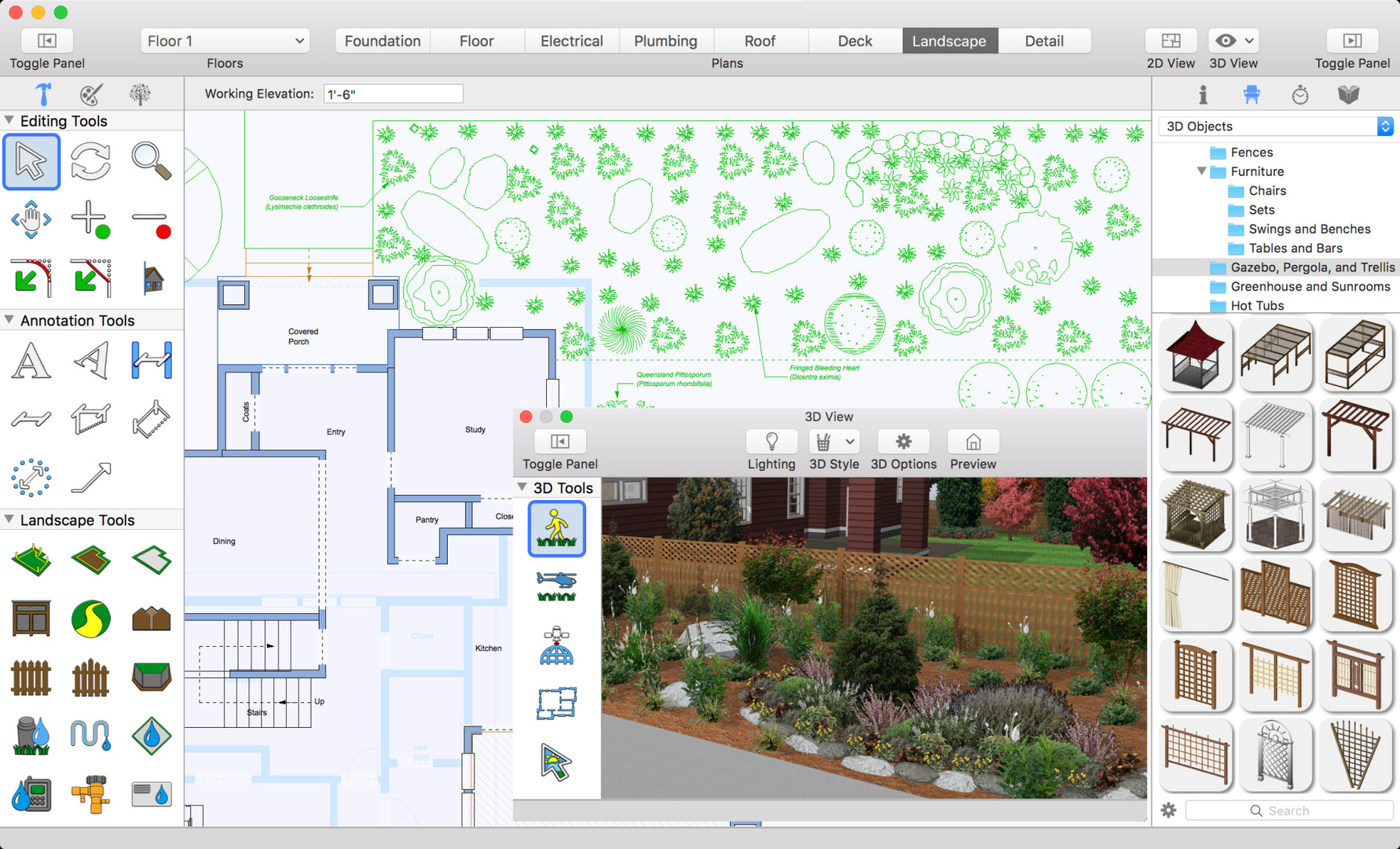 Punch Landscape Design: подробный разбор возможностей, интерфейса, версий и ограничений программы скриншот 1