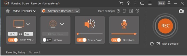 Fonelab Screen Recorder скриншот 2