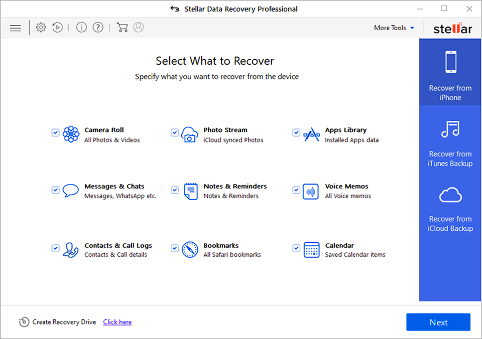 Stellar Data Recovery скриншот 4