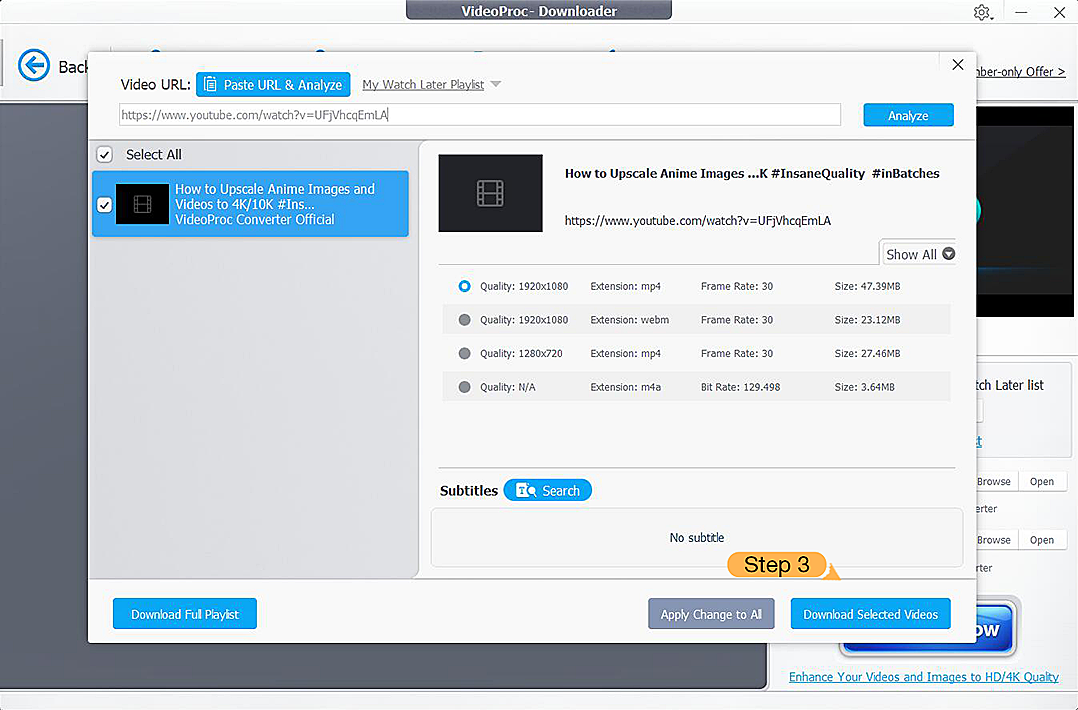 VideoProc Converter AI скриншот 9