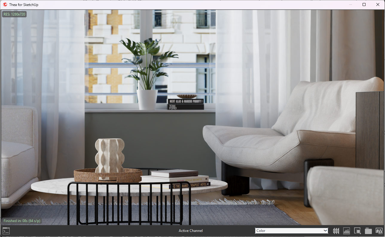 Thea Render 4.5: подробный обзор рендерера для SketchUp и Rhino скриншот 6