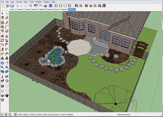 DynaScape Sketch3D: подробное руководство по переносу ландшафтного проекта из 2D в SketchUp скриншот 7