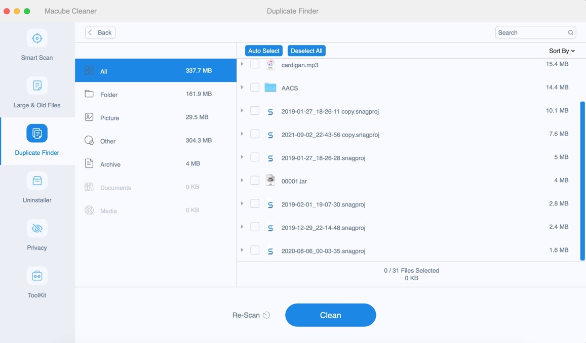 Macube Cleaner скриншот 6