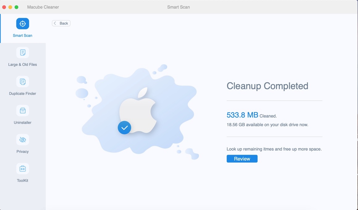 Macube Cleaner скриншот 3
