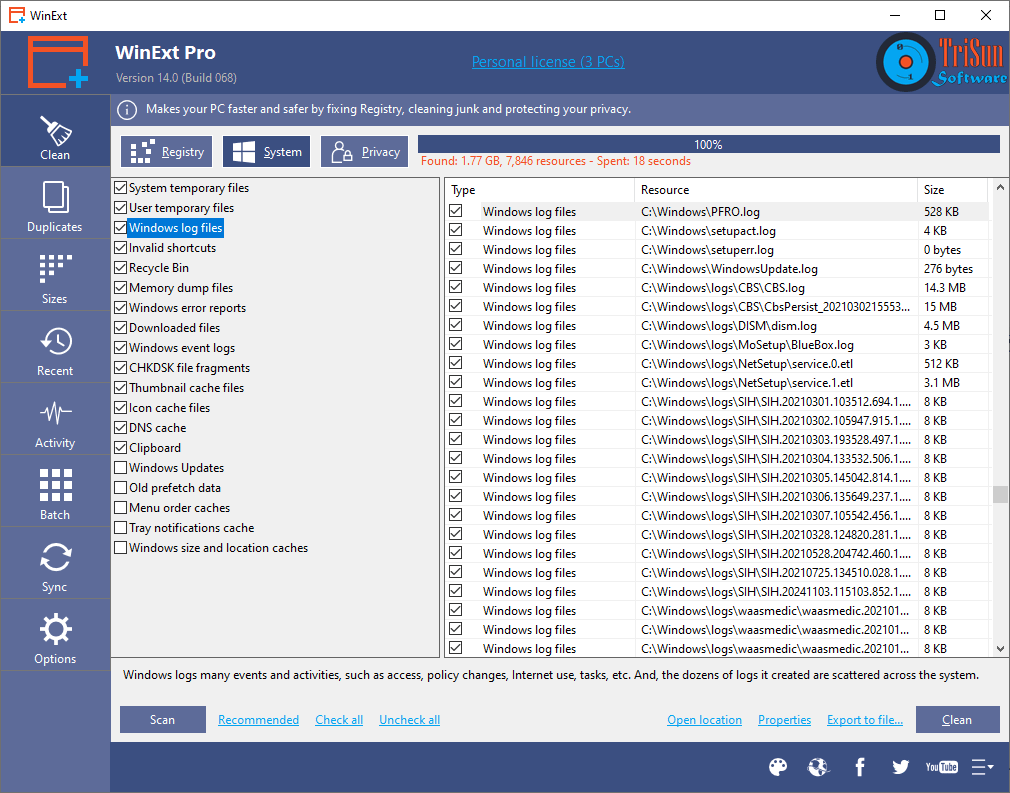 WinExt Free скриншот 3