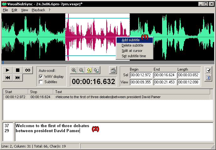 VisualSubSync скриншот 3