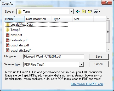 CutePDF скриншот 2