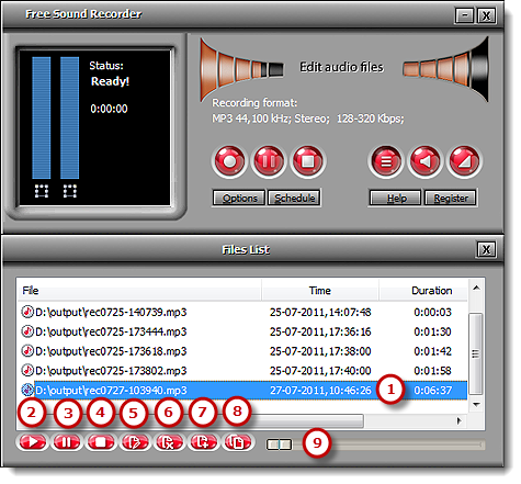 Free Sound Recorder скриншот 8