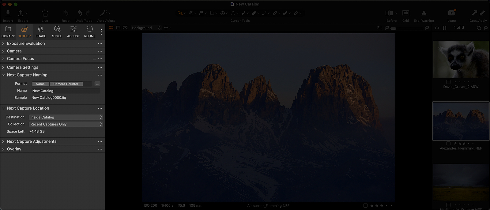 Capture One Pro скриншот 2