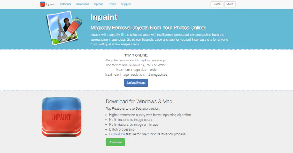 theinpaint.com скриншот 2