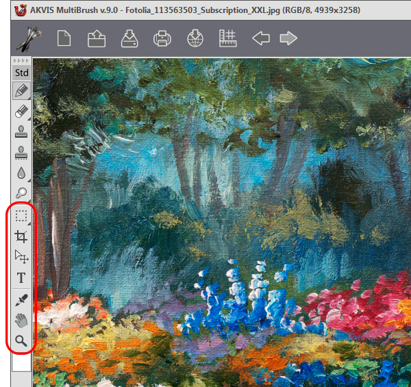 AKVIS MultiBrush 9.1: подробный обзор инструментов ретуши, слоёв, кистей и ограничений скриншот 4