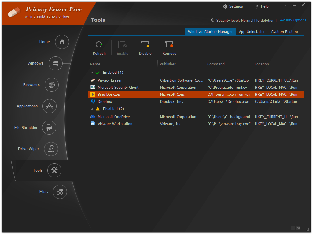 Privacy Eraser скриншот 8