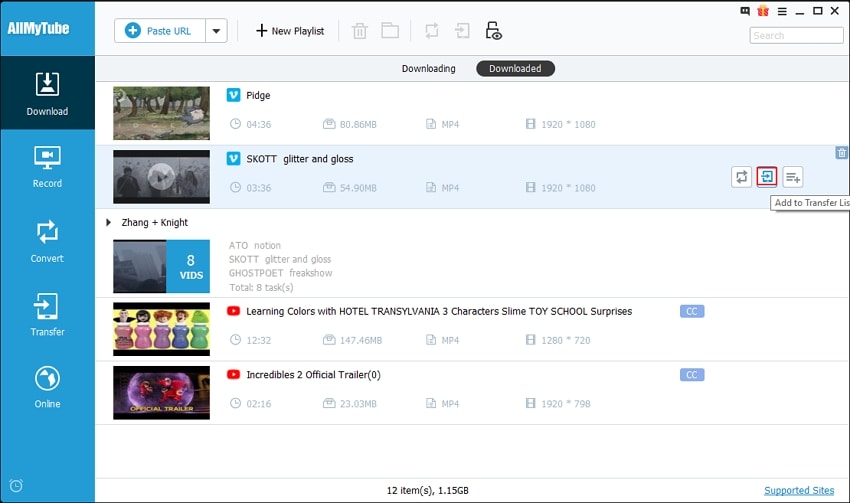 Wondershare AllmyTube скриншот 6