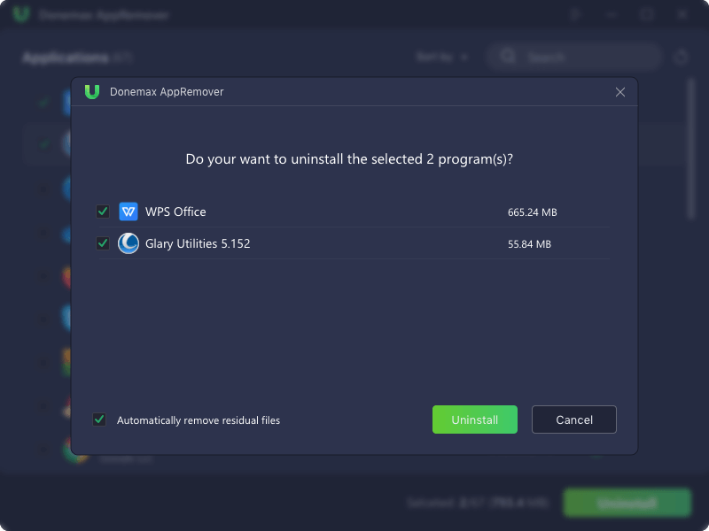 Donemax AppRemover скриншот 4