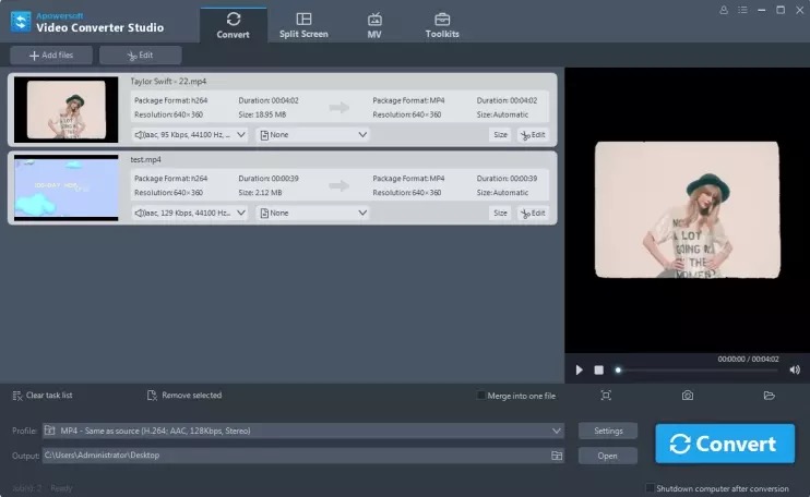 Apowersoft Video Converter Studio скриншот 2