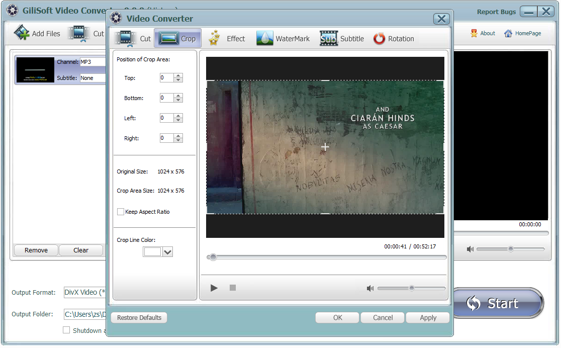 Gilisoft Video Converter скриншот 3