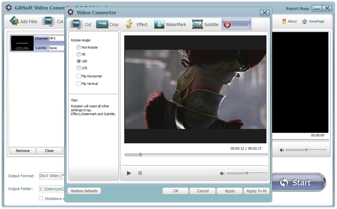 Gilisoft Video Converter скриншот 4
