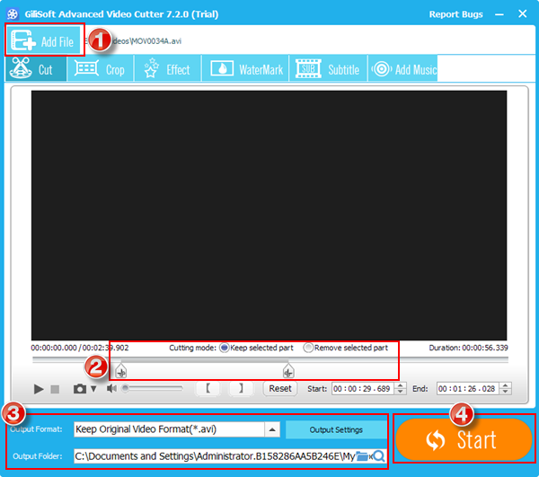 Gilisoft Video Editor скриншот 2