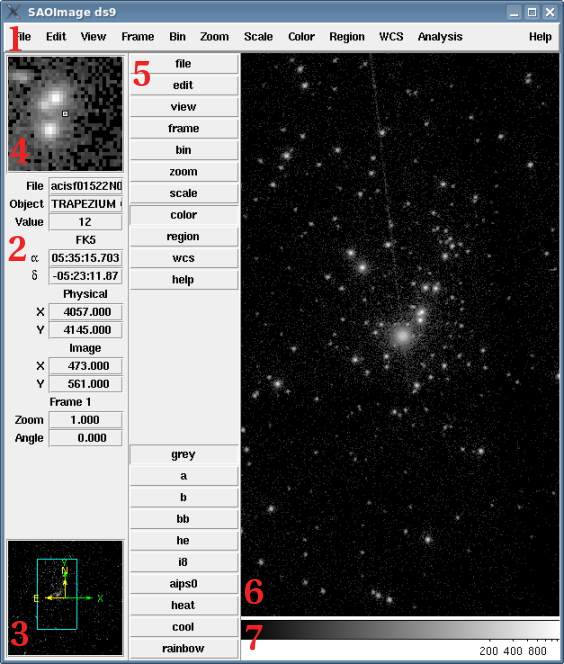 SAOImage DS9 8.7: подробный обзор программы для FITS, WCS и астрономических данных скриншот 2
